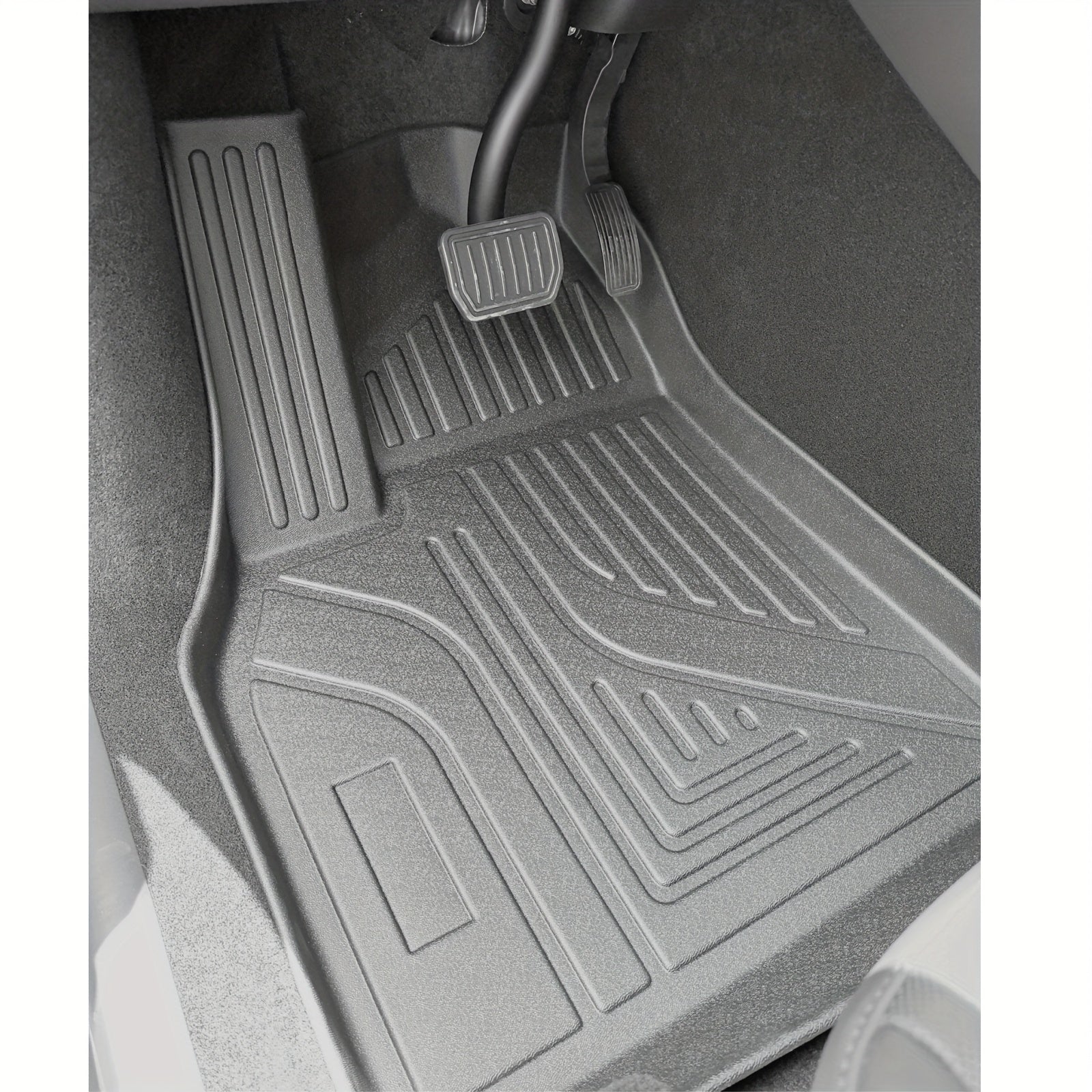 All-Weather TPE Car Floor Mats for Tesla Model Y 2025 Full Set Durable and Easy to Clean