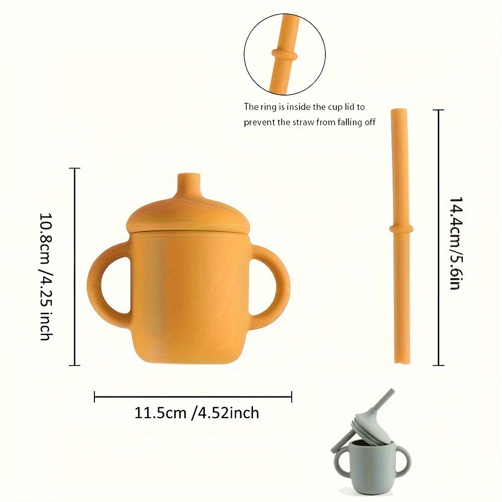 Baby Silicone Water Cup for Babies Learning to Drink 8oz Durable and Safe