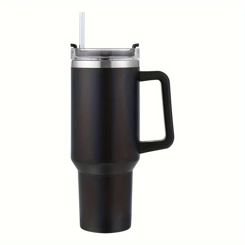 40oz Insulated Stainless Steel Tumbler with Handle and Straw Lid Leak-Proof Travel Mug