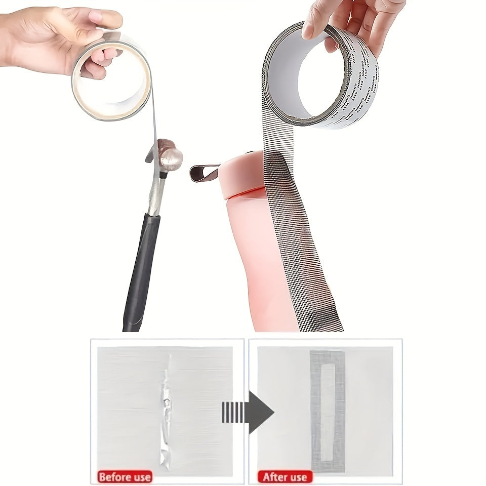 Self-Adhesive Waterproof Mosquito Screen Repair Tape Fiberglass Patch 2M