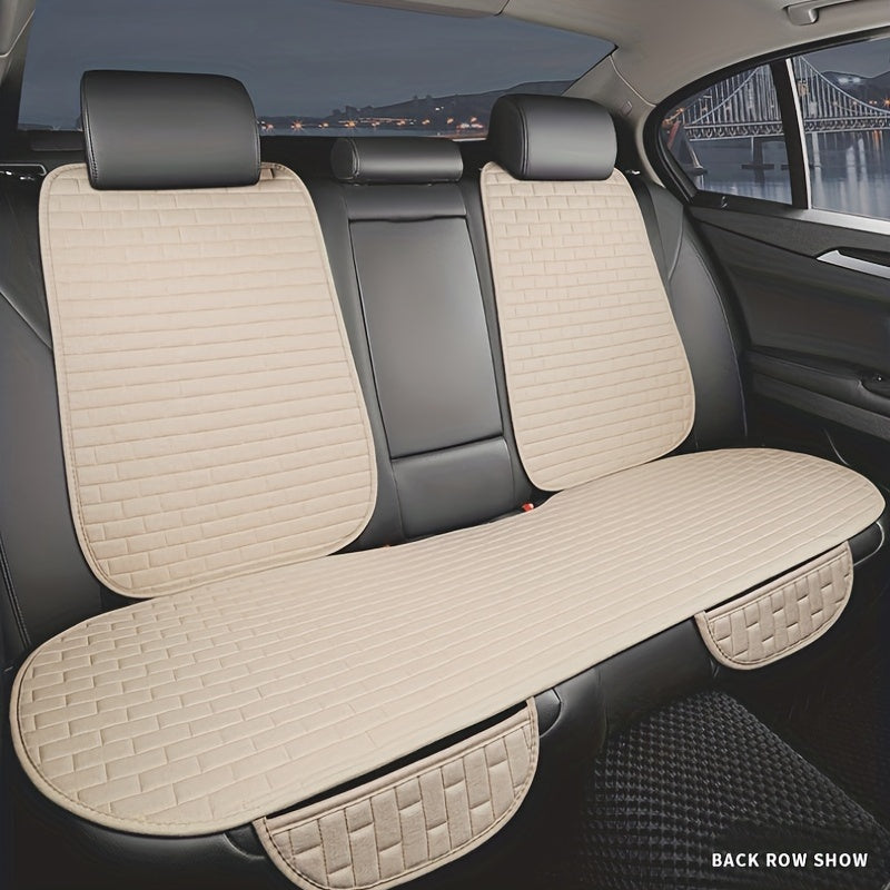 Universal Car Seat Cover Rear Seat Protector Cushion with Headrest