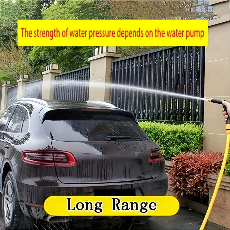 Ko'p maqsadli yuqori bosimli avtomobil yuvish purkagichi bog' hose nozzle bilan - tashqi hududlarni, hovlilarni va uylarni tozalash uchun mukammal.