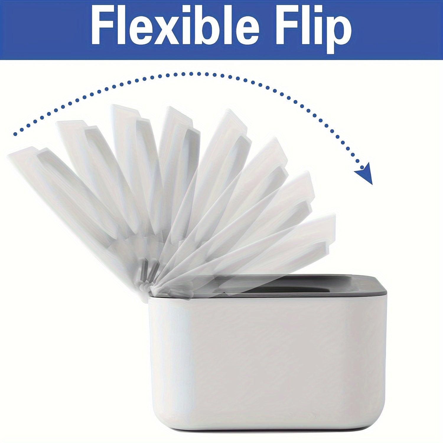 Gray Wipes Dispenser with Lids Reusable Container Sealing System for Bathroom