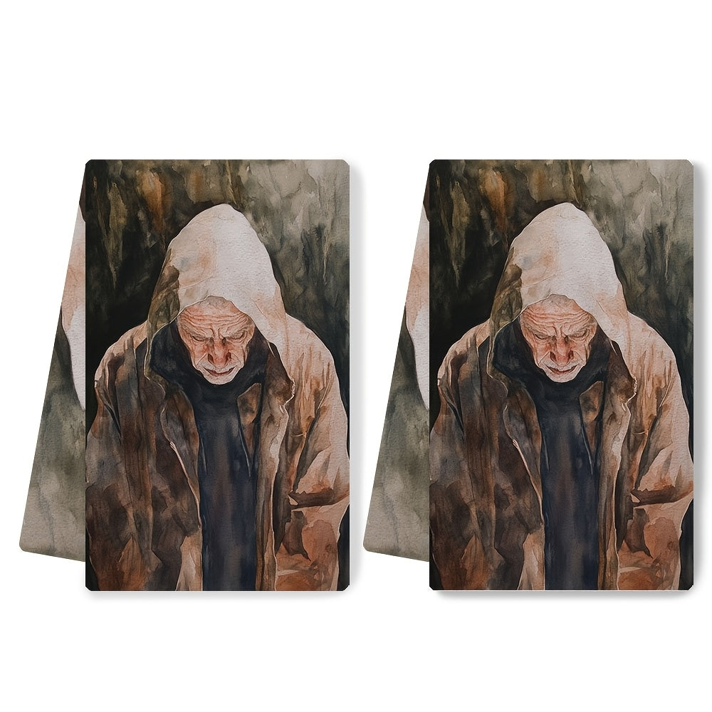 2 штуки ультрамягких кухонных полотенец, Times Stranger, высокоабсорбирующие полотенца для рук, идеальные для праздничного декора, машинная стирка, 16x24 дюйма - Артикул: 2KYSYS1218706