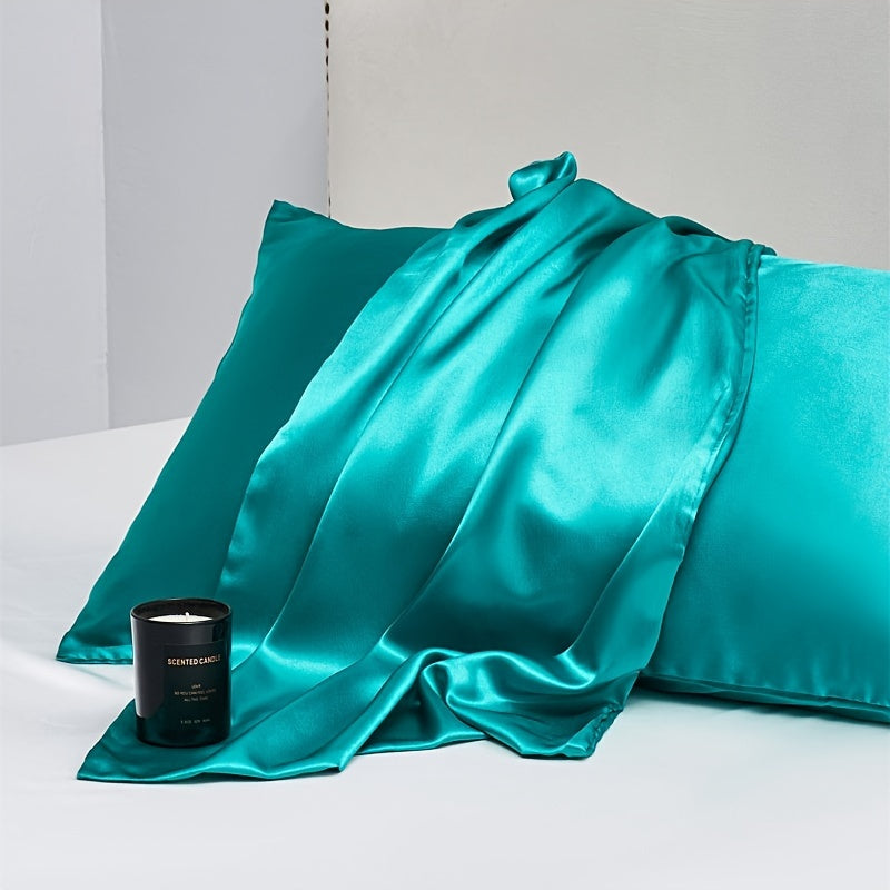 Satin Pillowcase with Hidden Zipper Breathable Silky Smooth for Bedroom Decor