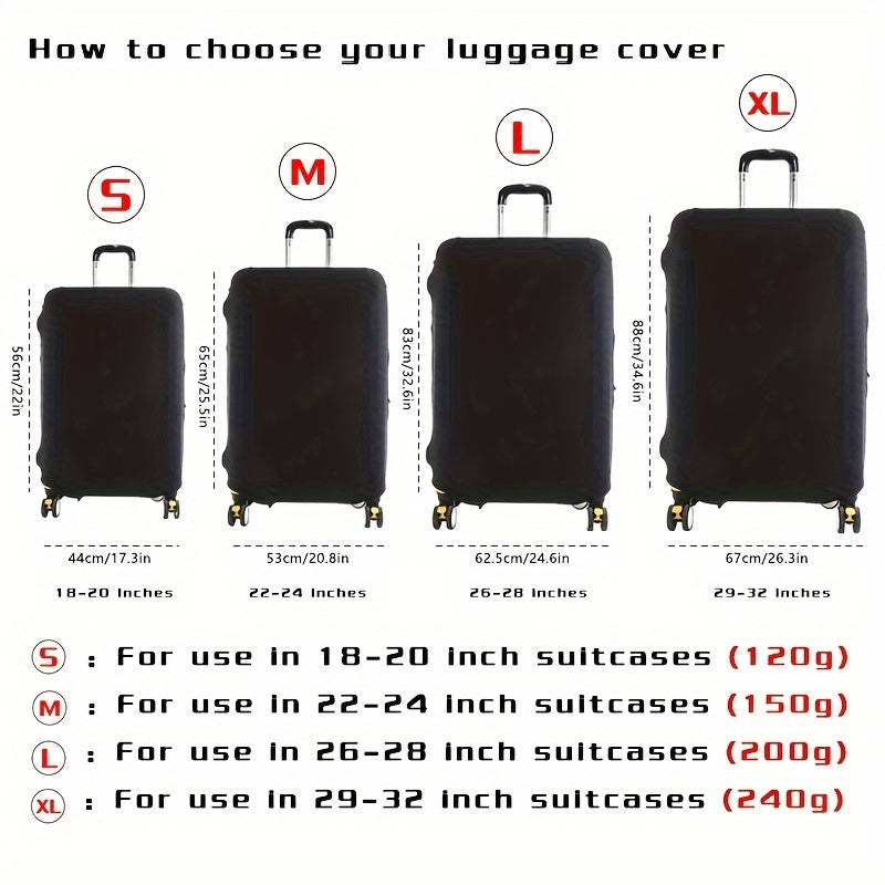 High-Elastic Thickened Luggage Dust Cover for Travel Cases