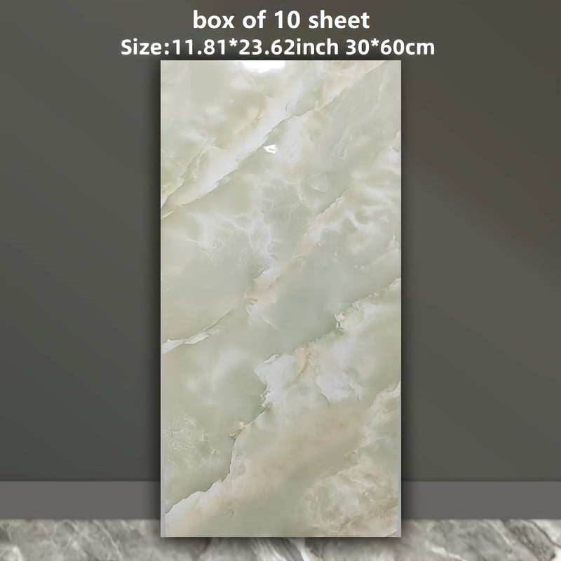 Self-Adhesive Foam Marble Wall Tiles 10pcs 20pcs Waterproof Puzzle Pattern for Living Room Kitchen Bathroom