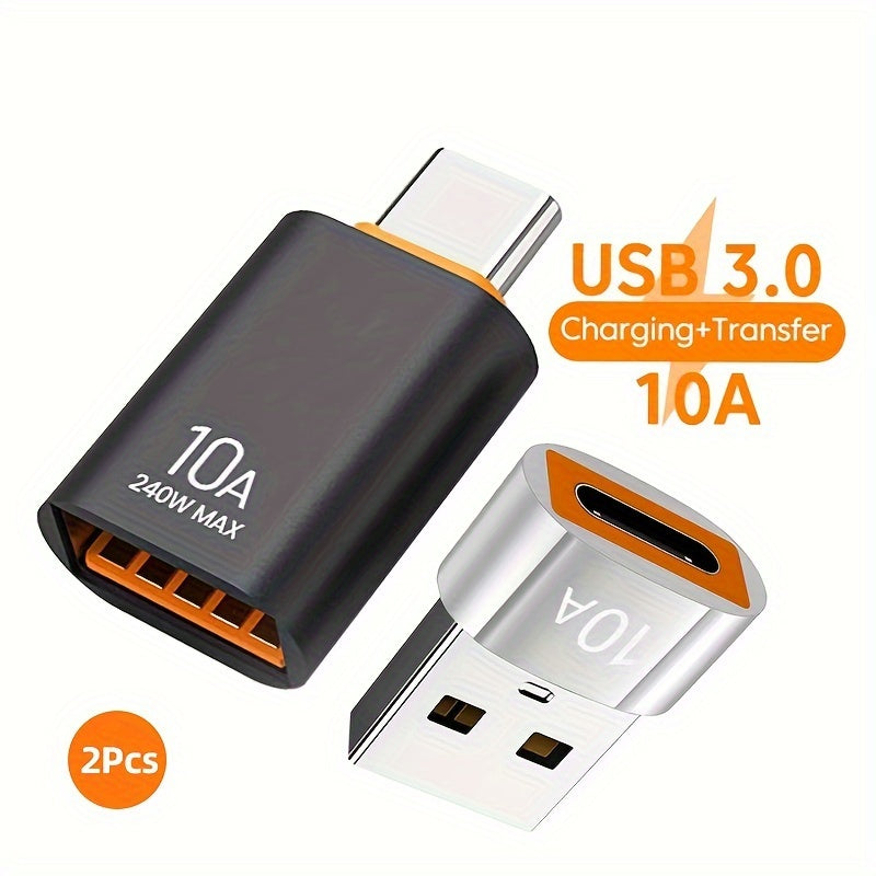 Juego de 2 adaptadores OTG USB 3.0 a Type C para smartphones, laptops y dispositivos