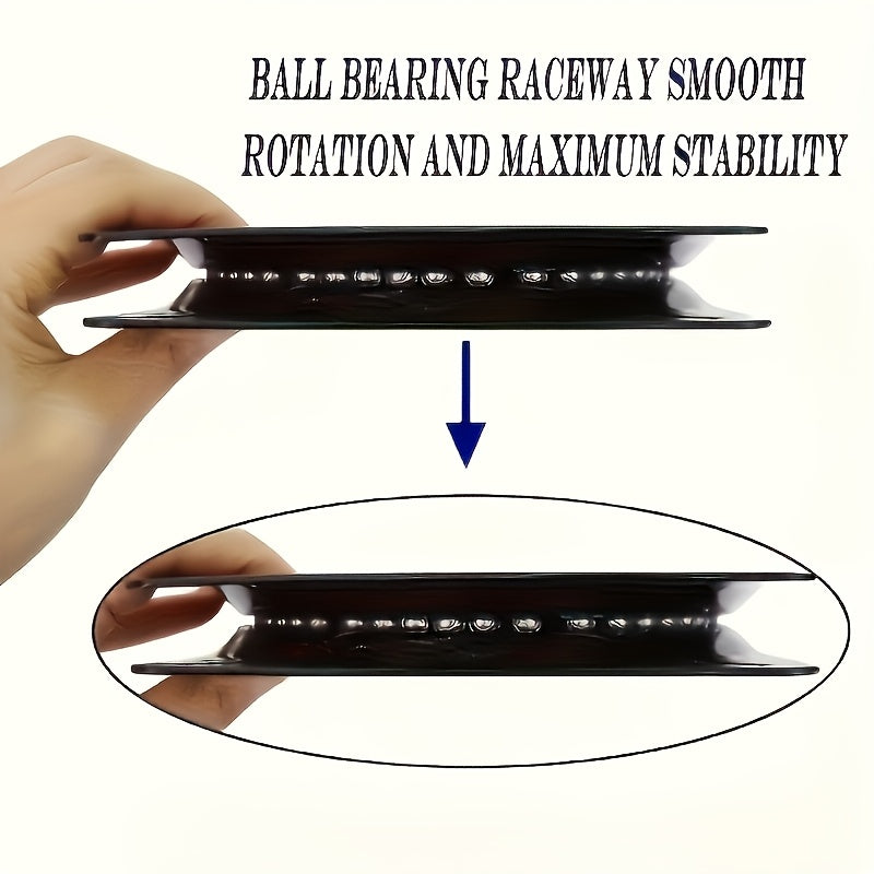 Mustahkam 15.24 sm/10.16 sm stulning aylanuvchi asoslari, 360° aylanish bilan, bar stullari va mebellar uchun ideal.