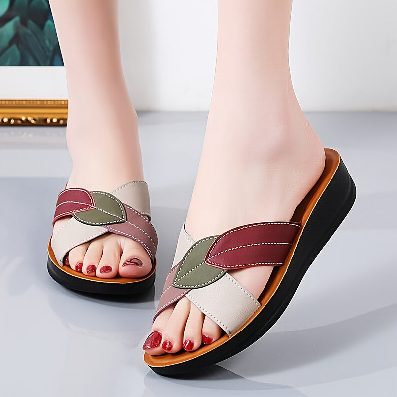 Women's Open-Toe Summer Slippers Casual Comfortable Easy-to-Wear