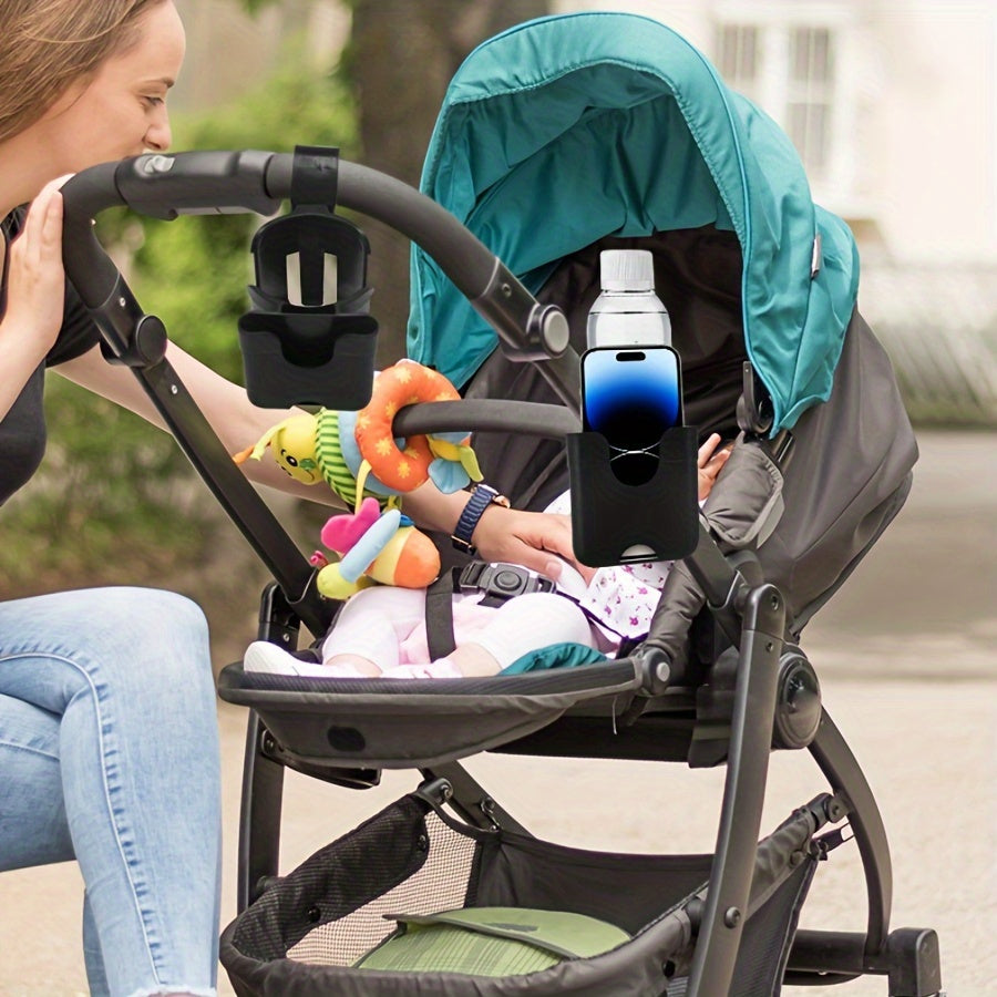 Electric Stroller Accessory Two-in-One Water Cup Holder Mobile Phone Holder for Vehicles