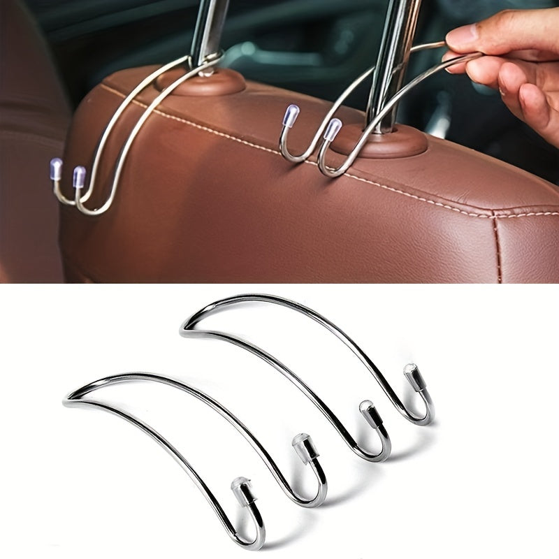 Car Seat Hanger Auto Hidden Back Seat Headrest Hook for Handbag Storage