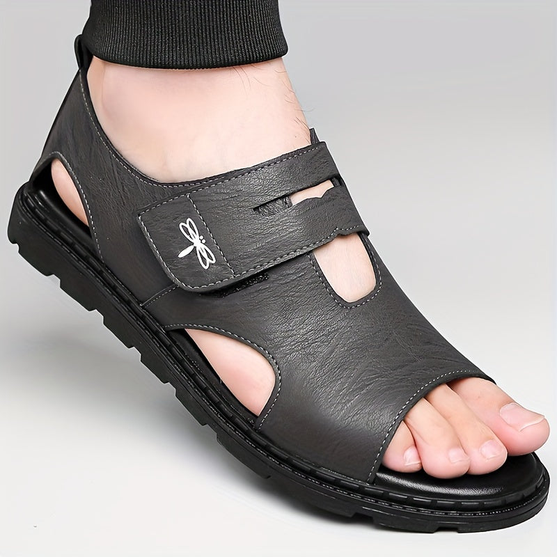 Men's Casual Sandals with Anti-Slip Rubber Sole Breathable Lightweight Microfiber Upper All-Season