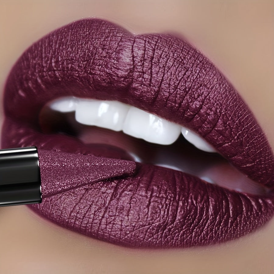 Женская глянцевая фиолетовая помада с длительным увлажнением и стойким цветом