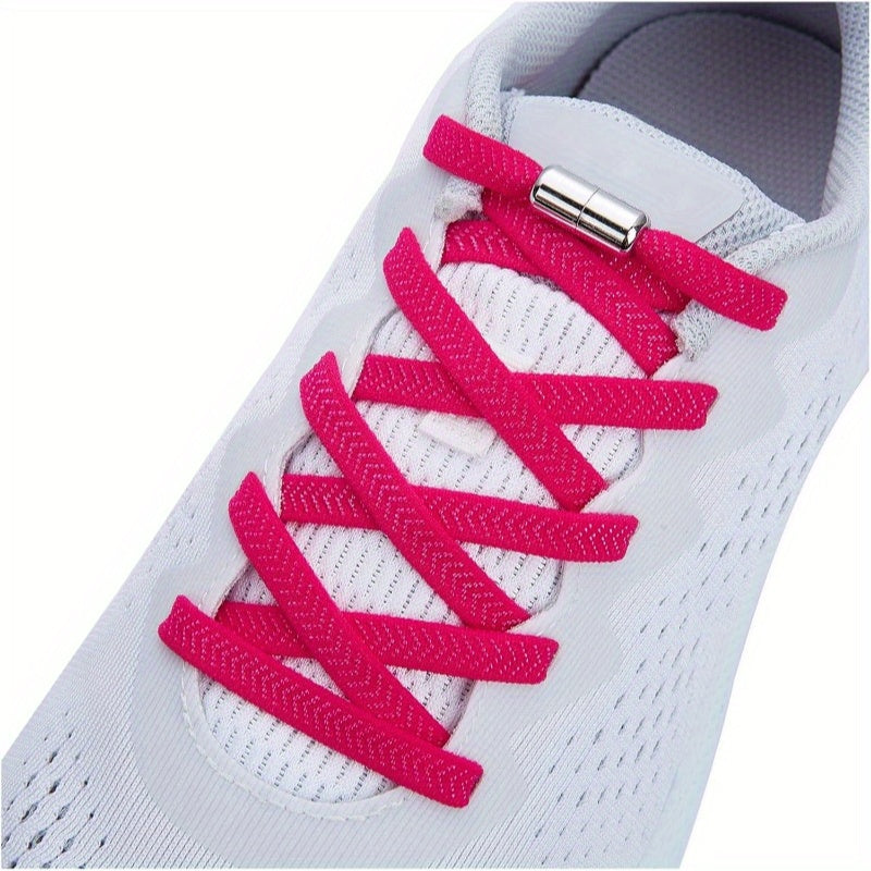 No-Tie Elastic Shoelaces for Kids and Adults, Flexible Easy to Use