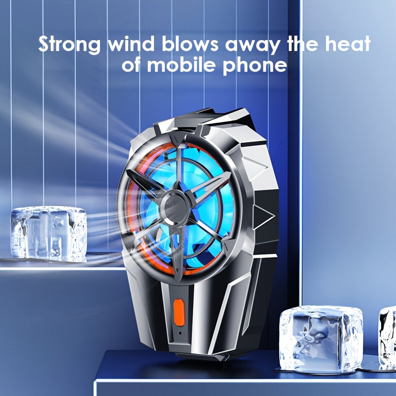 Mobile Phone Cooling Fan with Rechargeable Battery Silent Adjustable Speed Radiator