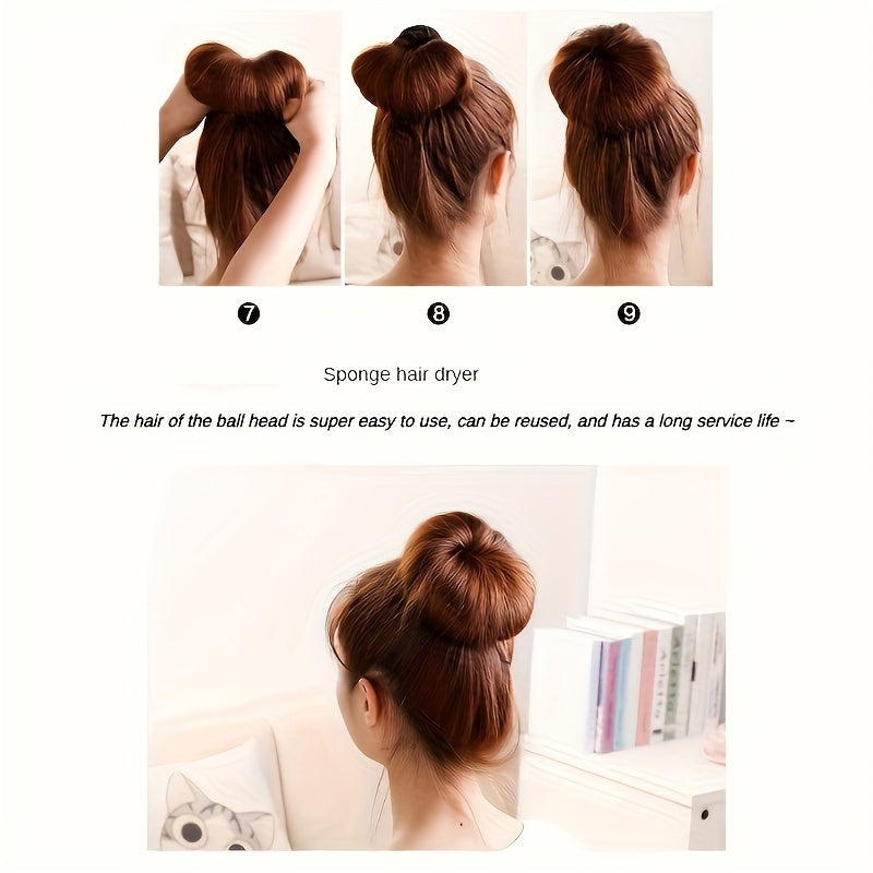 Ayollar modasi Bun Maker Gubka Loop Sochni Stil qilish uchun qulay vosita