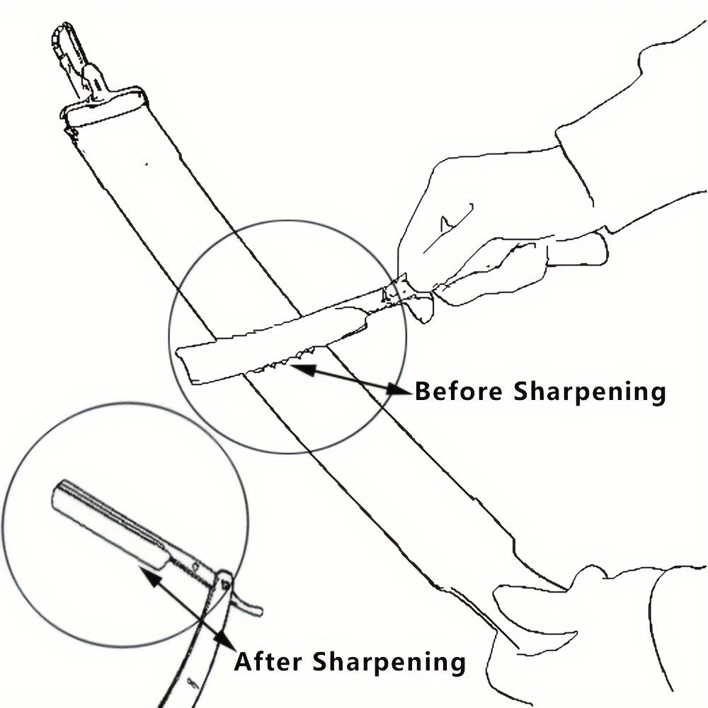 PVC Sharpening Band for Hair Cutting Folding Knives Durable Polishing Strap Clip Hair Cutting Tool