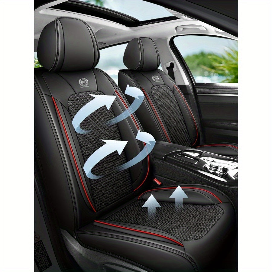 Fundas de asiento de coche de cobertura completa transpirable para verano ajuste universal