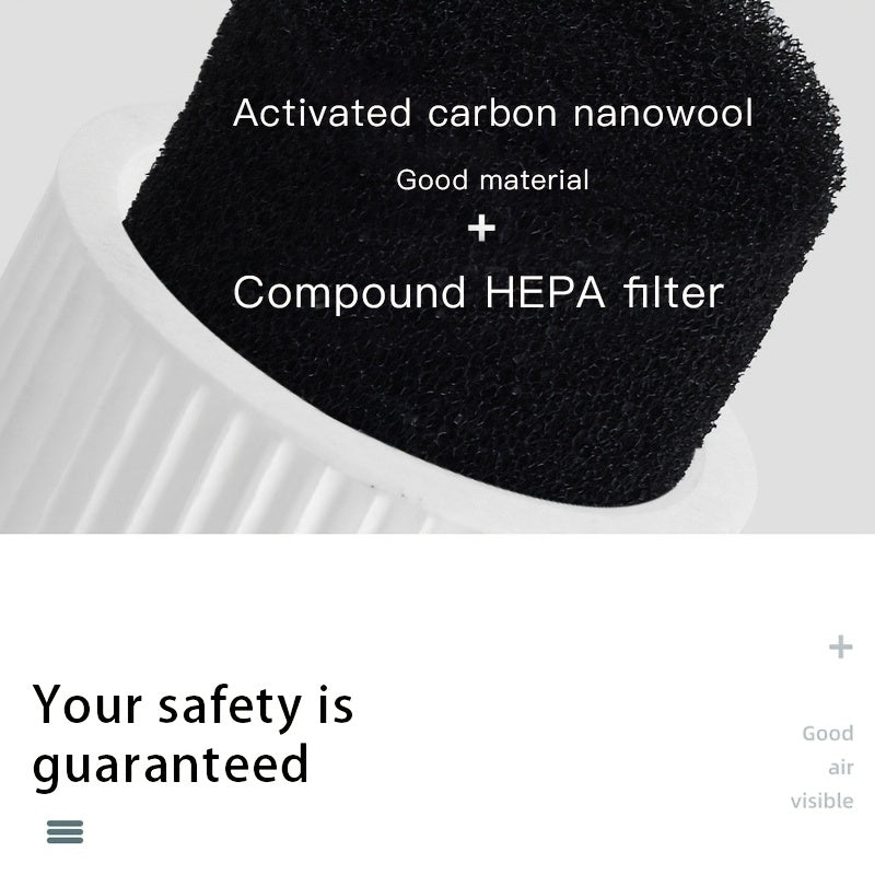 Портативный настольный очиститель воздуха с сенсорным выключателем, УФ-стерилизатор, компактный, тихий, для офиса и путешествий