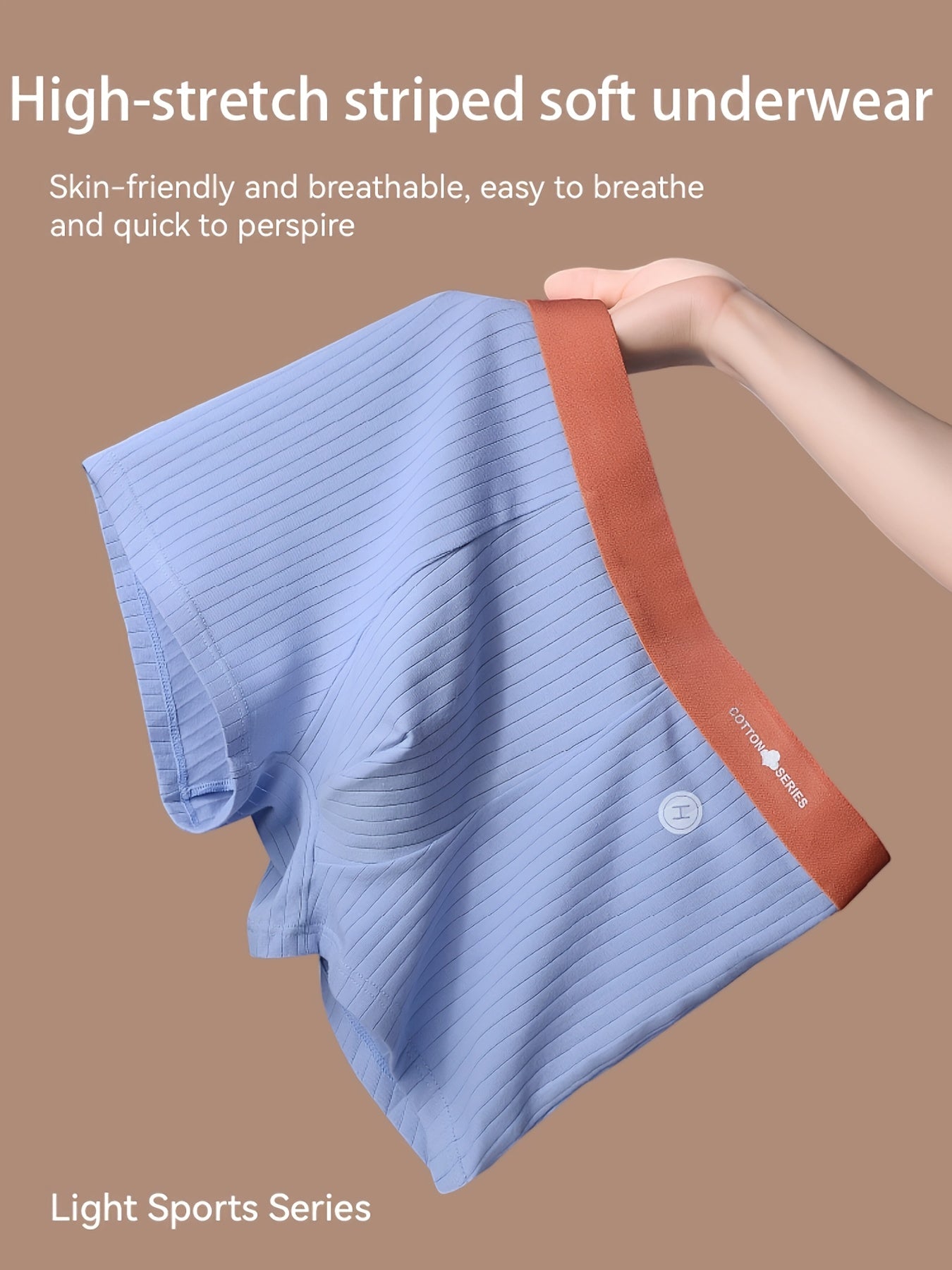 Men's Cotton Boxer Briefs 10 Pack with Elastic Waistband Sweat-Absorbent Color Block