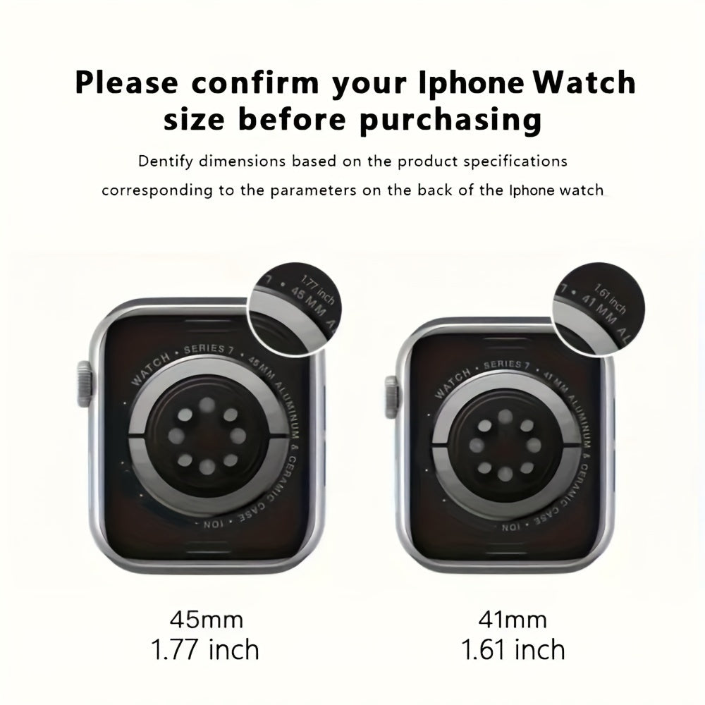 6 Pack Clear TPU Hydrogel Screen Protectors for Apple Watch Series Compatible