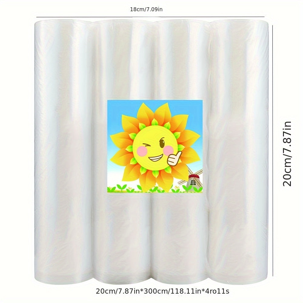 Vacuum Sealer Rolls 4 Pack BPA-Free Food Storage and Sous Vide Bags