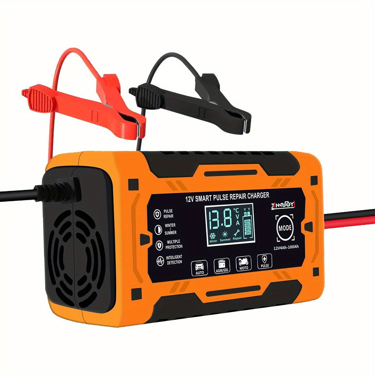 Car Battery Charger 12V 6A Smart Pulse Repair Magnetic Overcharge Protection