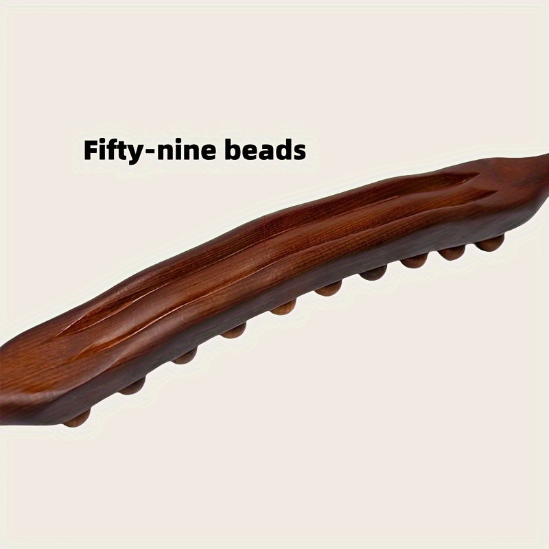 Whole Body Massage Stick with 87 Beads for Scraping and Massage