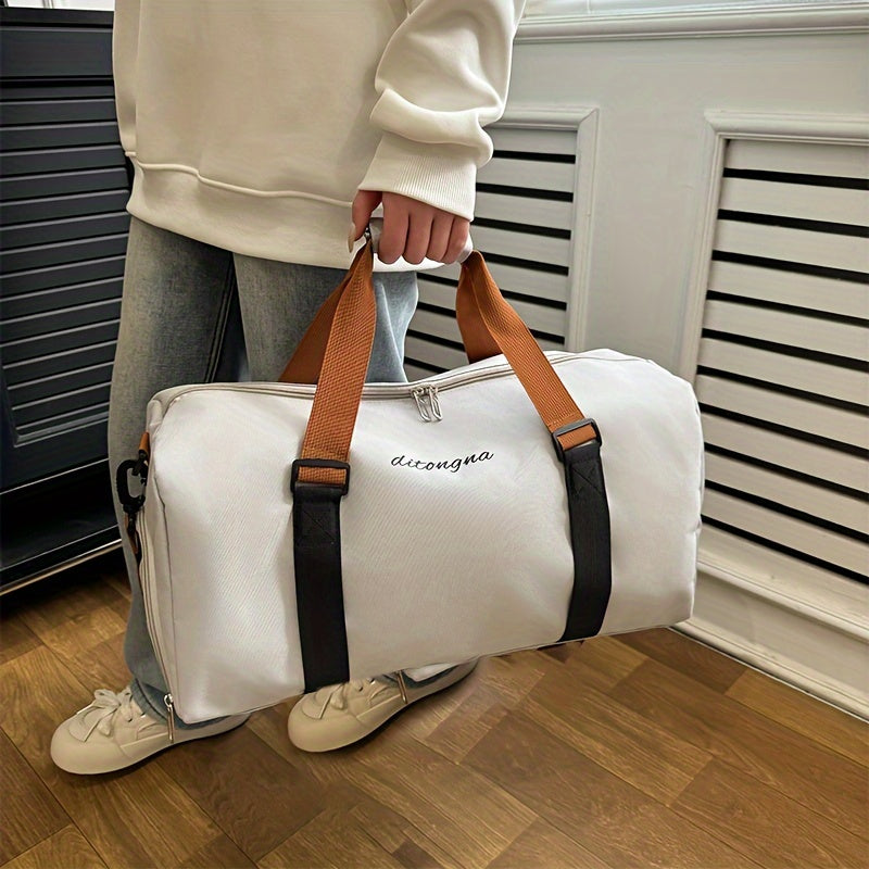 2024 Sports Duffel Bag with Wet Dry Separation Polyester Gym Travel Yoga Fitness Multi-Color