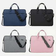 Water-Resistant Polyester Crossbody Laptop Bag for Students with Adjustable Strap