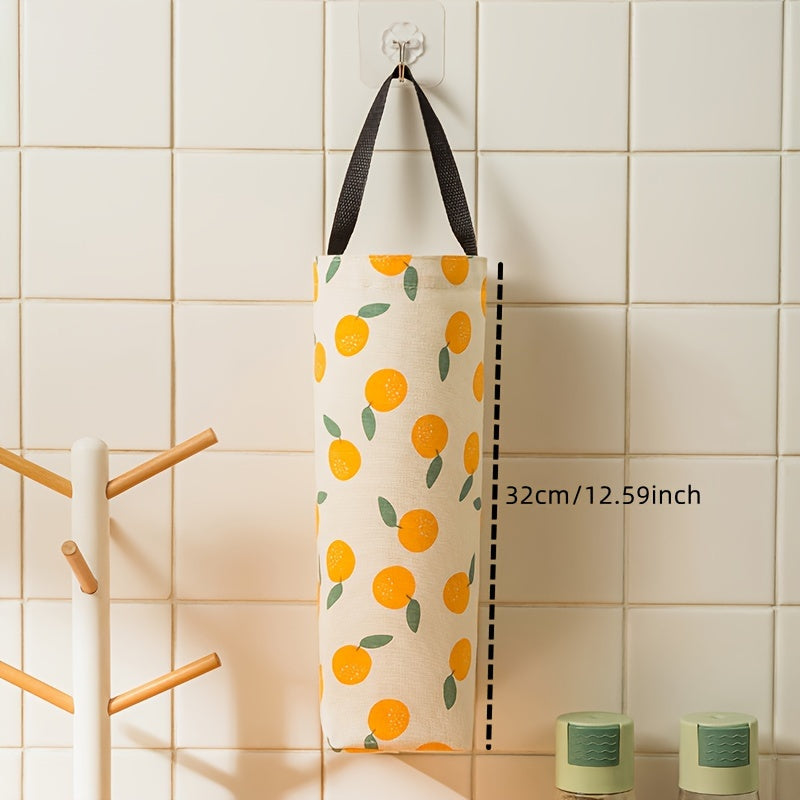 Cartoon Wall Hanging Garbage Bag Holder Storage Bag for Kitchen Organizing