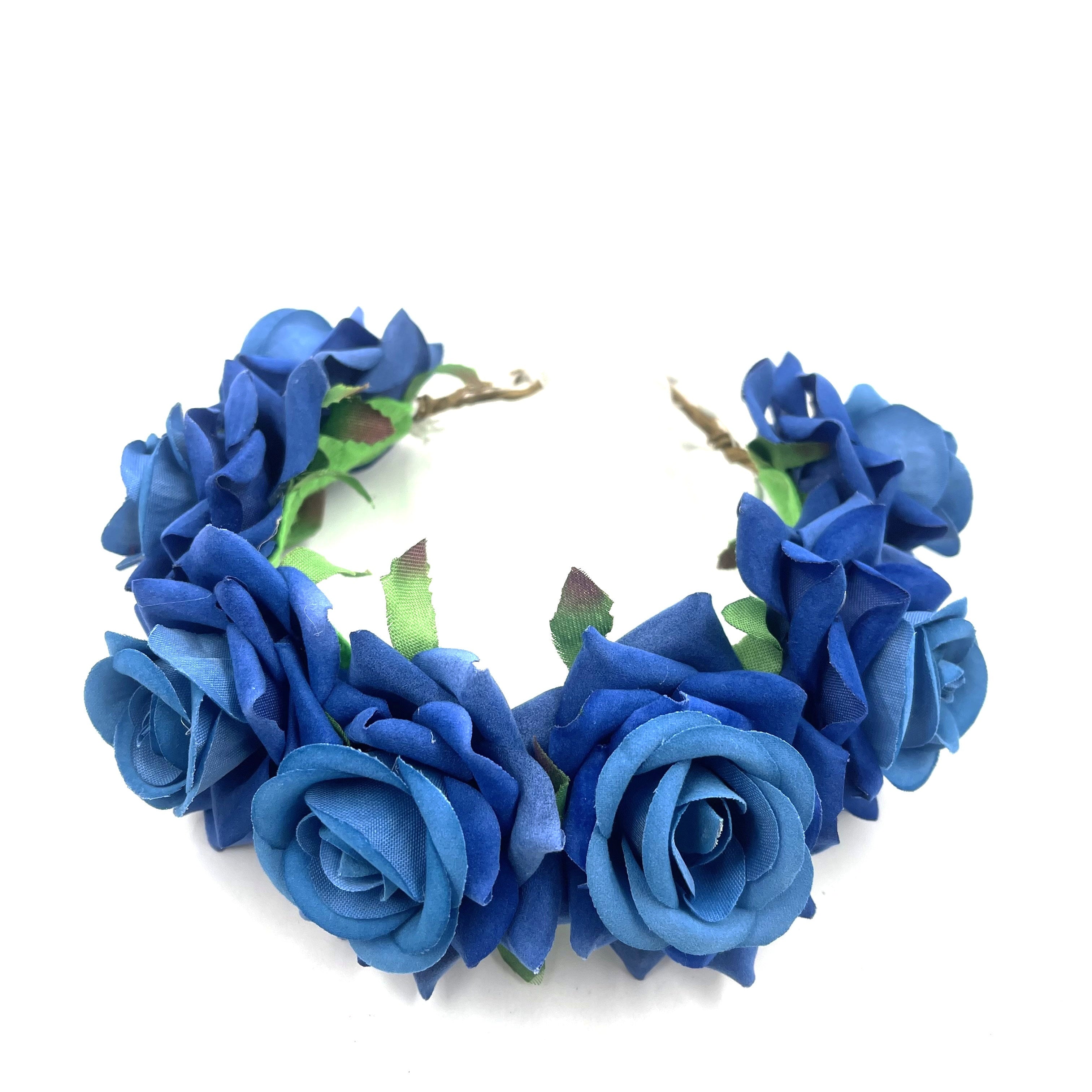 Adorno para el cabello con flor de novia, enredadera de rosas falsas, accesorio para peinado de boda en la playa