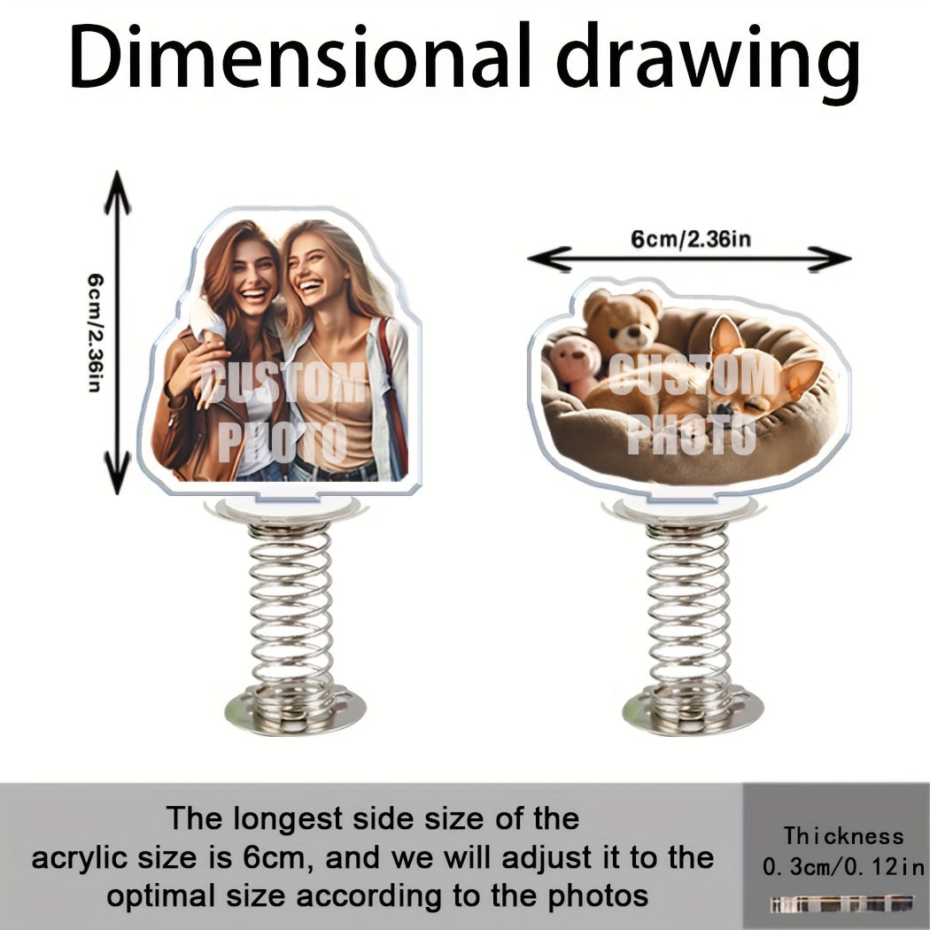 Maxsus akrilik avtomobil bahorli rockeri ko'p sahnali dekorativ o'yinchoq