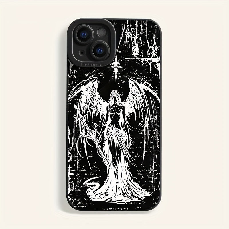 Мягкий чехол Angel Wings TPU для телефона Apple iPhone 15 Pro 13 14 Pro Max 12 11 XS XR для женщин