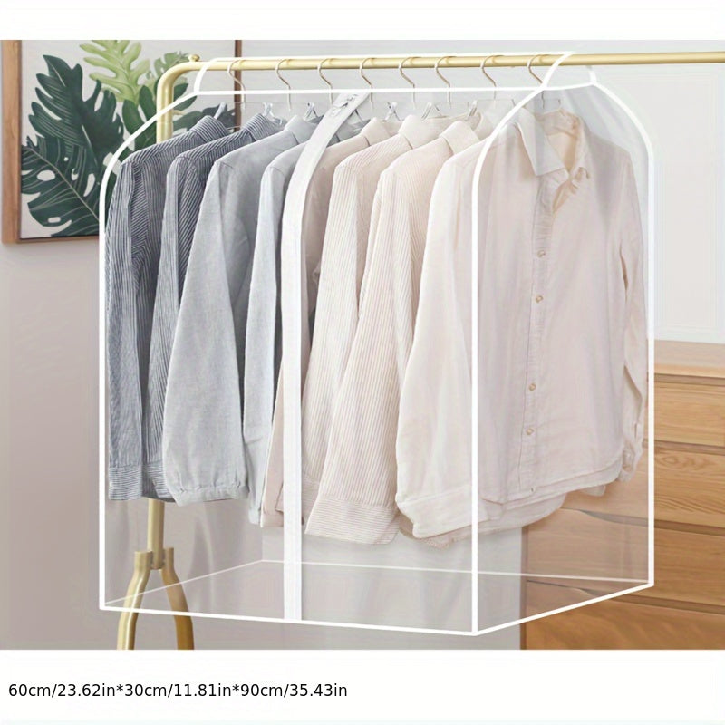 Clear PVC Garment Cover Waterproof Dust Protector for Closet Storage