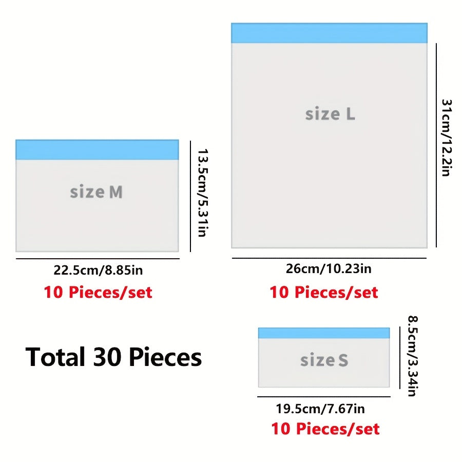 Refrigerator Storage Bags with Sliding Lock Durable Washable Family Camping Essentials