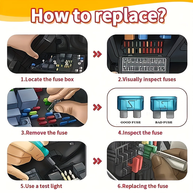 Kit de fusibles automotrices combo mini, pequeño, mediano, estilo blade para coche, marina, camión