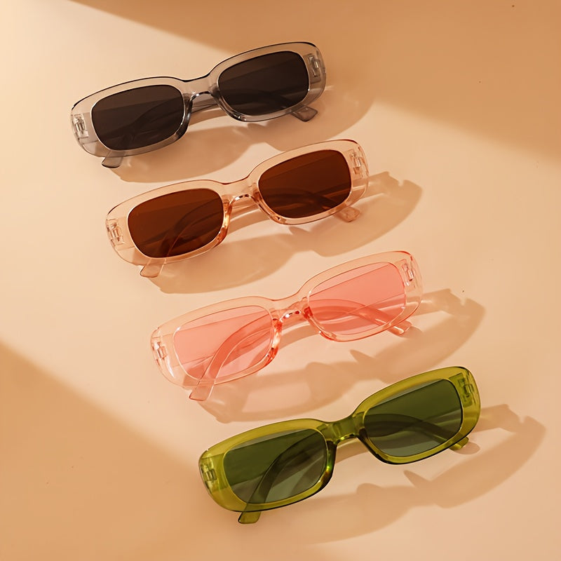 Set of 4 Oval Frame Eyeglasses for Men and Women Stylish Reading Glasses