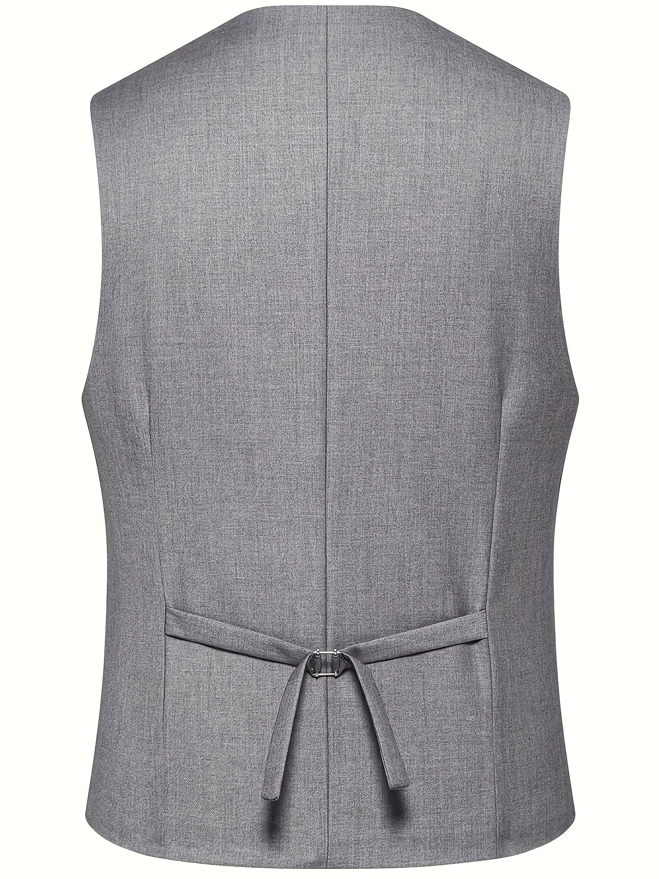 Traje de poliéster sólido de dos botones para hombre con chaleco para boda, entrevista y fiesta