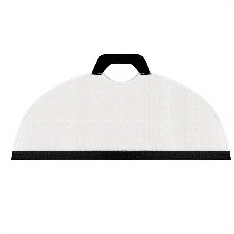 Replacement Mop Cloth for Robotic Vacuums Polyester Elastic Edges Yellow White Stripes Machine Washable