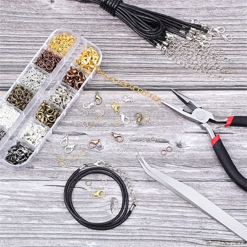 Set of Jewelry Findings Lobster Clasps Jump Rings for Bracelets and Necklaces