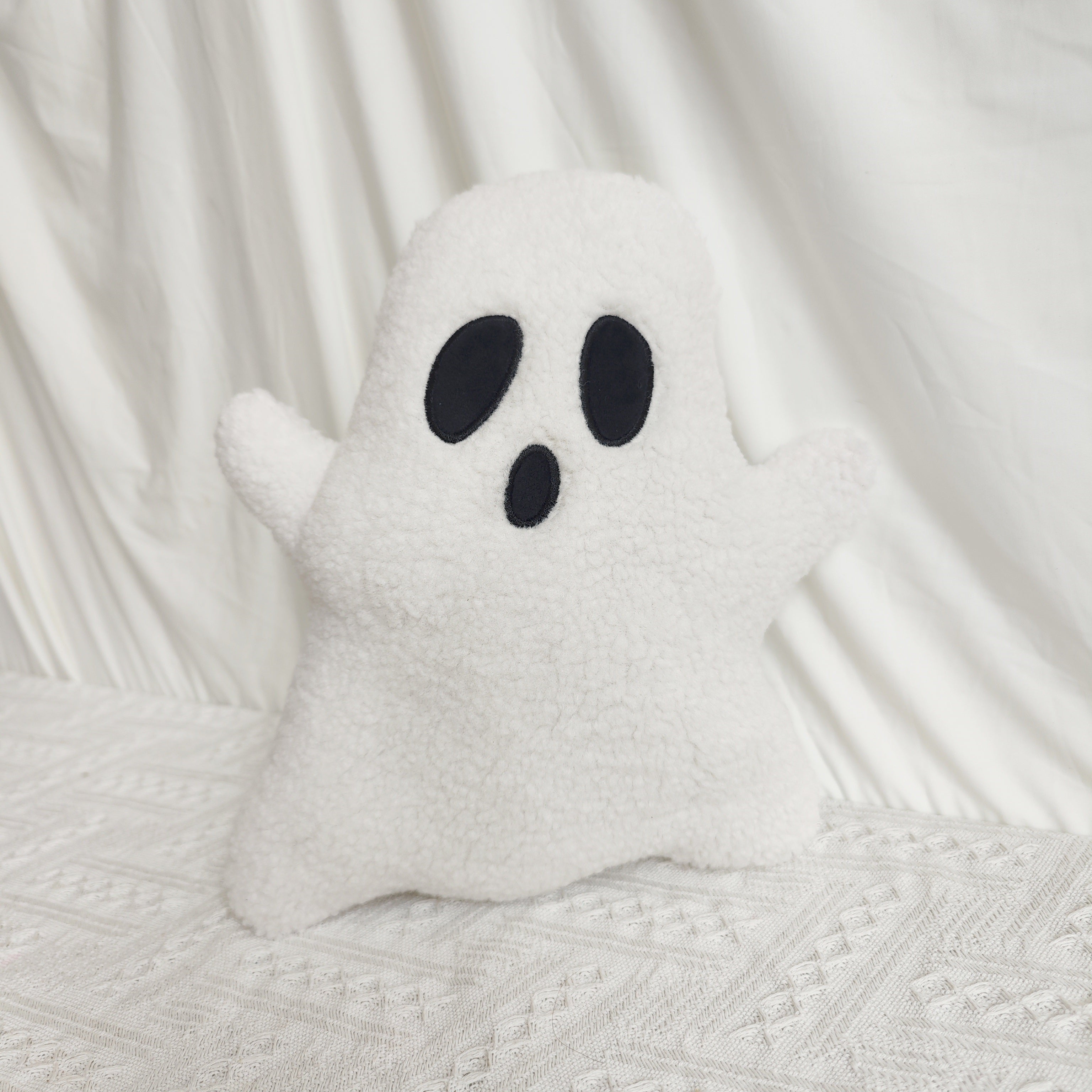 Autumn Festival Throw Cushion White Polyester Sofa Decor Indoor Outdoor