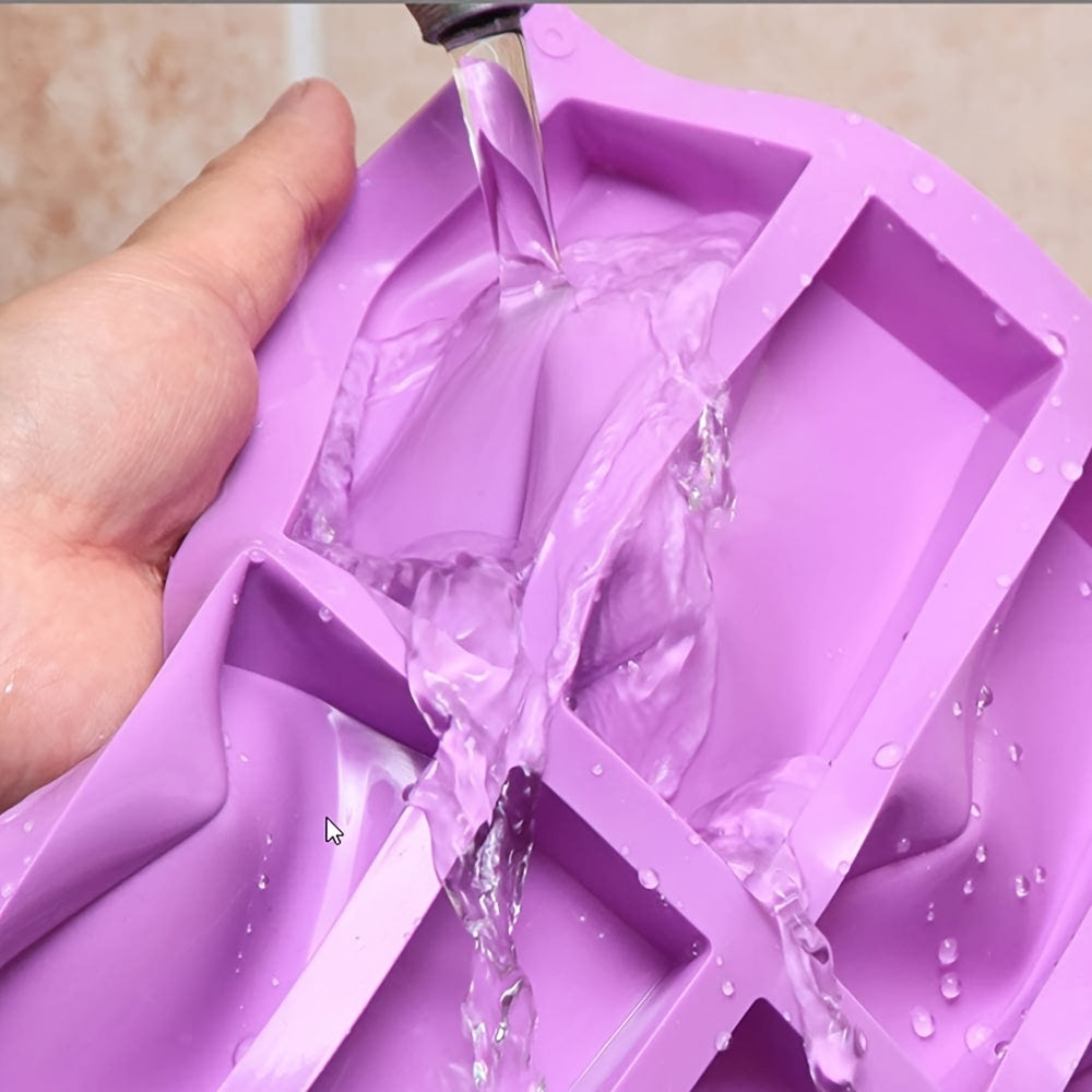 8-Cavity Silicone Mold for Baking Energy Bars Muffins Brownies Non-Stick