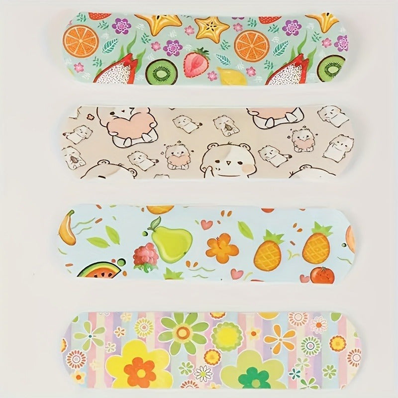 Kids Cartoon Bandages Soft Airy Strong Adhesive Wound Scrapes