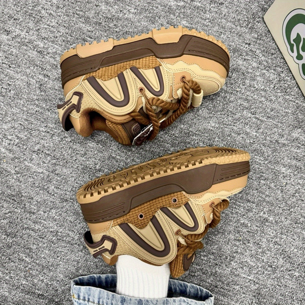 Винтажные мужские и женские повседневные кроссовки из микрофибры, нескользящая толстая подошва