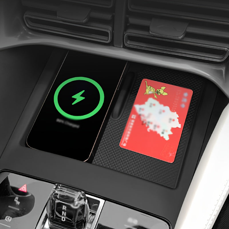 Center Console Silicone Protective Pad for EV Storage Anti Slip Car Accessory