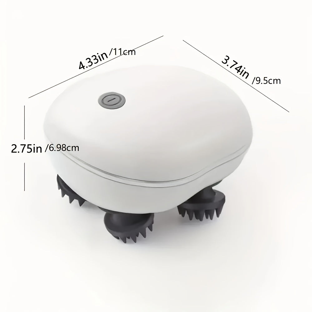 USB orqali zaryadlanadigan elektr bosh massajeri, to'liq tana bo'shashishi uchun 8 tentakl bilan, bosh, bo'yin, qo'llar va oyoqlar uchun ajoyib bayram sovg'asi. Yangi hidli plastikdan tayyorlangan va 500mAh.