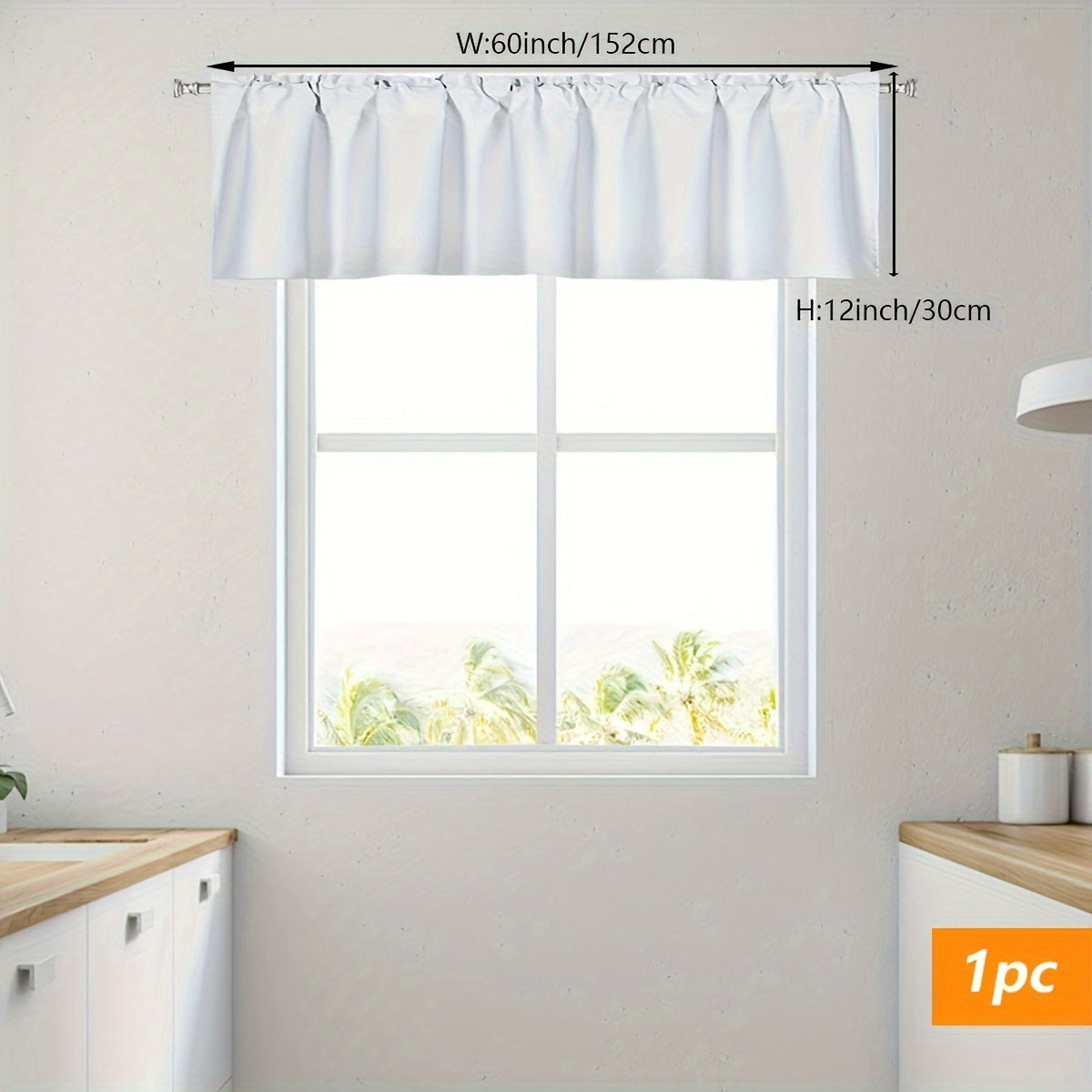 Solid Color Blackout Curtain with Rod Pocket for Privacy and Modern Style