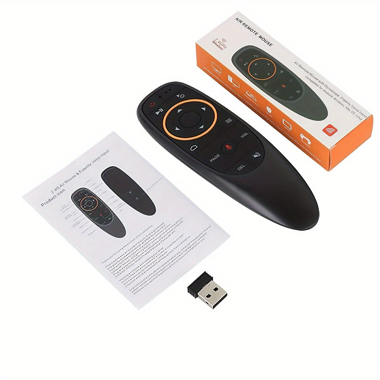 G10 Voice Remote with Air Mouse for Android TV Box Computers Tablets Gaming Consoles